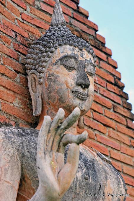 Vitarka-Mudra, Sukhothai, Wat Trapang Ngoen - Thailand