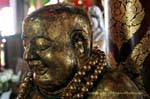 Big gold Buddha, Wat Choeng Phanan, Ayutthaya, Thailand.