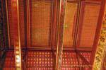 Decorated ceiling, Wat Choeng Phanan, Ayutthaya, Thailand.