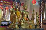 Collection of Buddhas, Wat Choeng Phanan, Ayutthaya, Thailand.