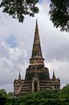 Chedi inverted bell, Wat Phra Sri Samphet, Ayutthaya, Thailand.
