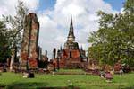 Cloister in ruins, Wat Phra Sri Samphet, Ayutthaya, Thailand.