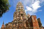Ayutthaya, Wat Raj Burana tower sanctuary (a prang 1424), Thailand.