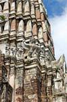Garudas on prang, Wat Raj Burana, Ayutthaya, Thailand.