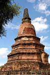 Incomplete Chedi, Wat Raj Burana, Ayutthaya, Thailand.