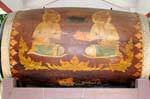 Painting on the drum of the temple Wat Yai Chai Mongkol, Ayutthaya, Thailand.