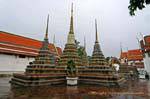 Ratanakosin style chedi, Wat Pho, Bangkok, Thailand.