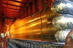 Bangkok, Wat Pho, reclining Buddha, 46 meters long and 15 meters high, Thailand.