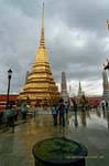 The stupa at garudas, Grand Palace, Wat Phra Kaew, Bangkok, Thailand.