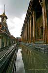 In the rain, Wat Phra Kaew, Bangkok, Thailand.