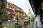 View the Chapel of the Gandhara Buddha, Wat Phra Kaew, Bangkok, Thailand.