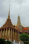 Phra Mondop and bellfry, Wat Phra Kaew, Bangkok, Thailand.