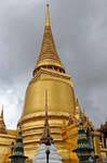 Golden Stupa, Wat Phra Kaew, Bangkok, Thailand.