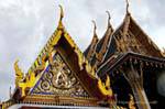 Deco roofs, Wat Phra Kaew, Bangkok, Thailand.