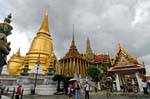 Phra Sri Rattana Chedi and Mondop, Wat Phra Kaew, Bangkok, Thailand.