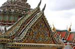Roof Sawetkudakarn Viharn Phra Yod, Wat Phra Kaew, Bangkok, Thailand.