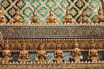 Outer panel from the Royal Pantheon, Wat Phra Kaew, Bangkok, Thailand.