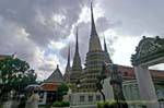 Stupas of Wat Phra Chettuphon, Bangkok, Thailand.