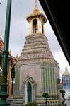 Rear view of the Chapel of the Gandhara Buddha, Wat Phra Kaew, Bangkok, Thailand.