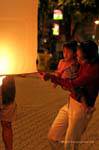 Lighting the celestial lantern, Chiang Mai, Thailand.