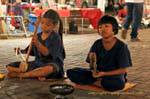 Young street musicians, Chiang Mai, Thailand.
