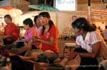 Foot masseuse, Chiang Mai, Thailand.
