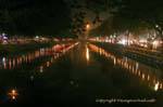 Loy Krathong Illumination for lacustrine, Chiang Mai, Thailand.