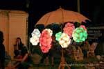 Lanterns hanging on the umbrella, Chiang Mai, Thailand.