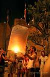 Introduction to the flight of the lantern, Chiang Mai, Thailand.