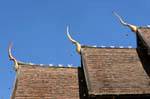 Roof ornaments, Wat Phan Tao, Chiang Mai Temple, Thailand.