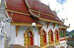The temple of the mountain, side view, Chiang Mai Region, Thailand.