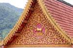 Zebu representation of a temple, mountain around Chiang Mai, Thailand.