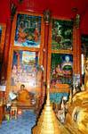 Interior murals, Wat Doi Suthep, Chiang Mai, Thailand.