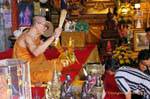 The blessing of the monk, Wat Doi Suthep, Chiang Mai, Thailand.