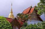 The Shrine seen from behind, Wat Doi Suthep, Chiang Mai, Thailand.
