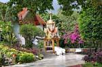 A Temple in vegetation, Wat Doi Suthep, Chiang Mai, Thailand.