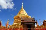 Great Stupa (chedi), Wat Doi Suthep, Chiang Mai, Thailand.