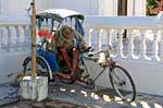Rickshaw waiting, Wat Phra Singh, Chiang Mai, Thailand.