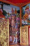 Royal life painting, Wat Phra Singh, Chiang Mai, Thailand.