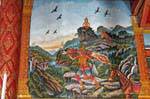 Jataka murals, Wat Phra Singh, Chiang Mai, Thailand.