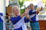 Smiling dancer, Wat Phra Singh, Chiang Mai, Thailand.