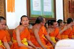 Monks Assembly, Wat Phra Singh, Chiang Mai, Thailand.