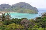 Panorama Lodalum Bay, Koh Phi Phi, Thailand.