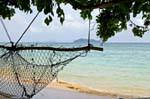 The net suspended, Koh Phi Phi, Thailand.