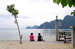 Leisure at dusk, Koh Phi Phi, Thailand.