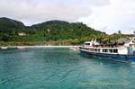 Arrival of the tourist boat, Koh Phi Phi, Thailand.