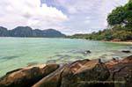View Railay from Leam Hin, Koh Phi Phi, Thailand.