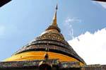 Top of Chedi Wat Phra That Lampang Luang, Lampang, Thailand.