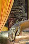 Buddha bhumisparsha hand-mudra, Lampang, Thailand.