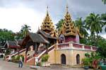 Burmese traditional temple, Lampang, Wat Sri Chum, Thailand.